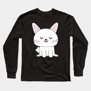 Cute White Bunny Long Sleeve T-Shirt